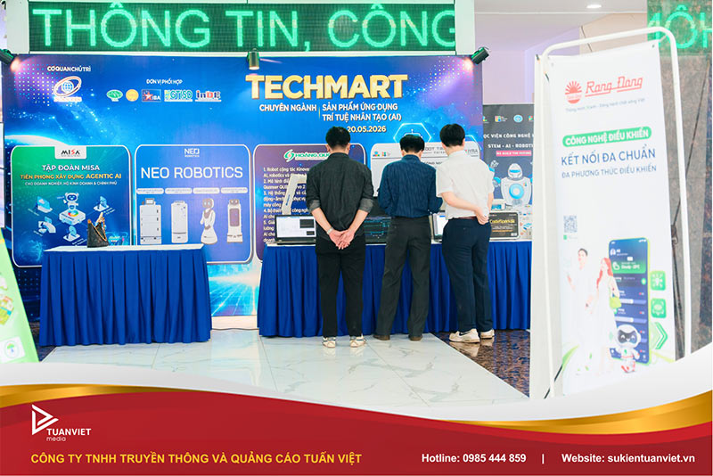 dịch vụ thi công backdrop hội chợ Hà Nội