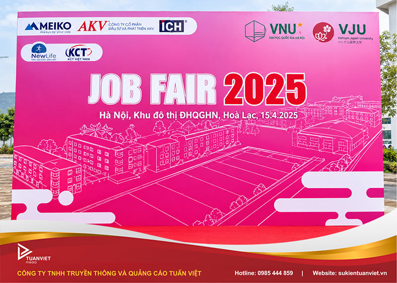 dịch vụ thiết kế backdrop hội chợ