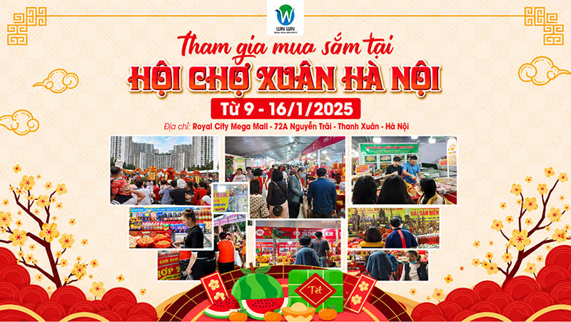 mẫu backdrop hội chợ ấn tượng