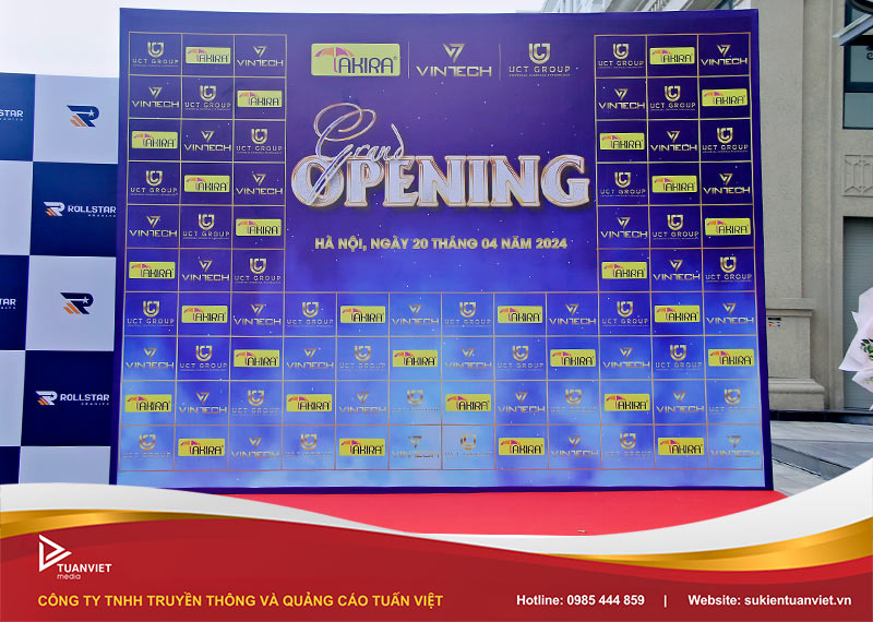 backdrop ra mắt sản phẩm mới