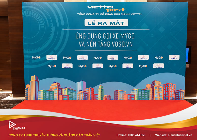 backdrop ra mắt sản phẩm mới đẹp