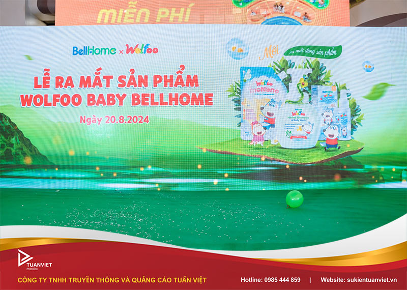 backdrop sự kiện ra mắt sản phẩm mới