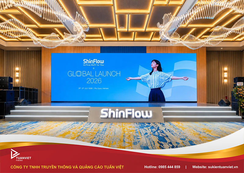 ý tưởng thiết kế backdrop ra mắt sản phẩm