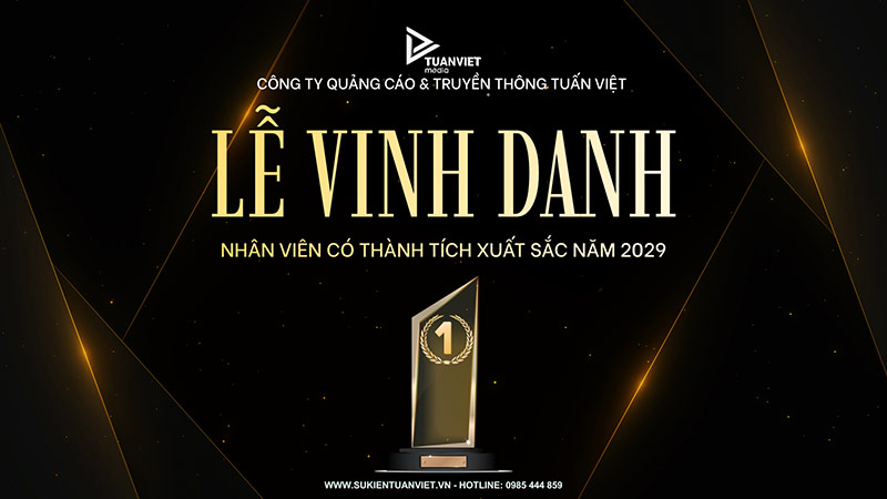 mẫu backdrop lễ vinh danh ấn tượng