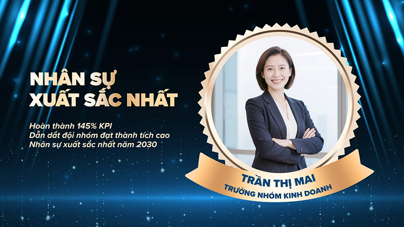 thiết kế backdrop vinh danh nhân viên