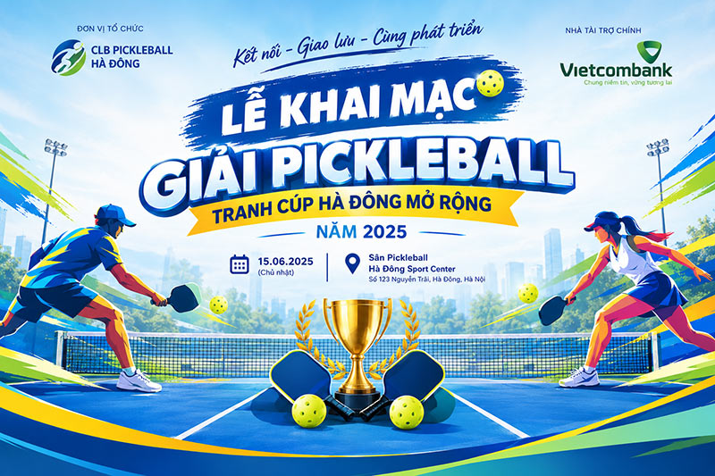 mẫu banner giải đấu pickleball