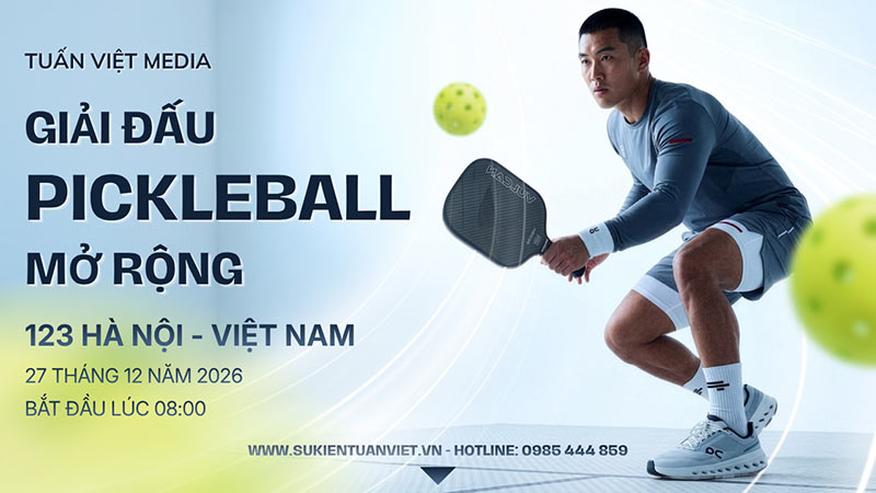 in banner giải pickleball