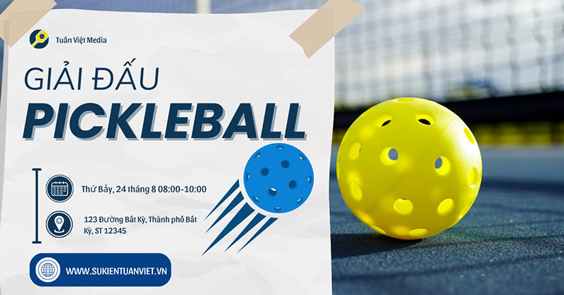 dịch vụ thiết kế banner giải pickleball