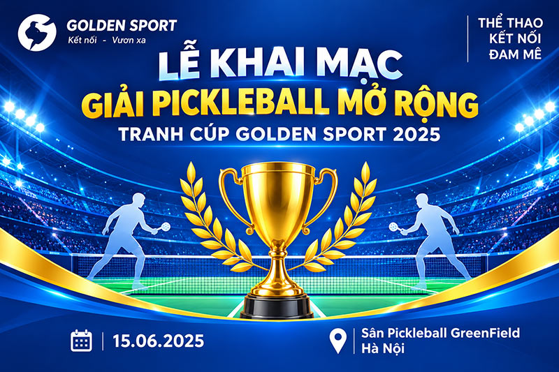 mẫu banner giải pickleball đẹp