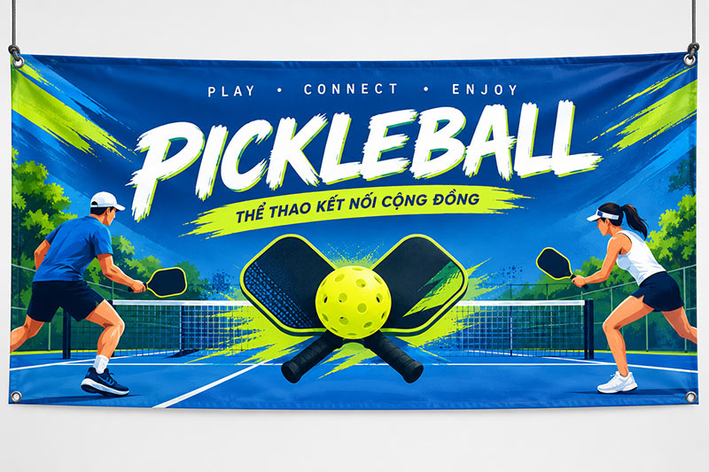 in banner giải pickleball giá rẻ