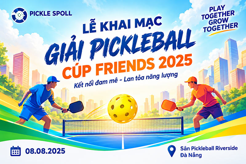 mẫu banner giải pickleball