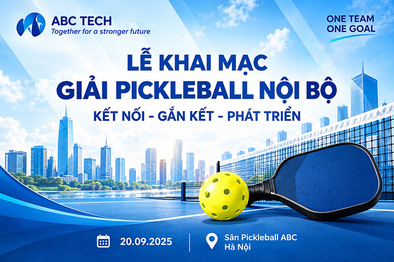 banner giải pickleball đẹp