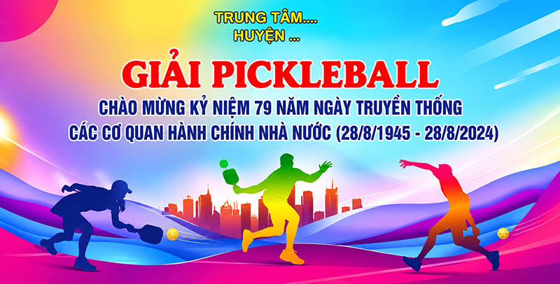 banner giải pickleball