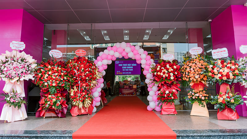 mẫu cổng bóng khai trương