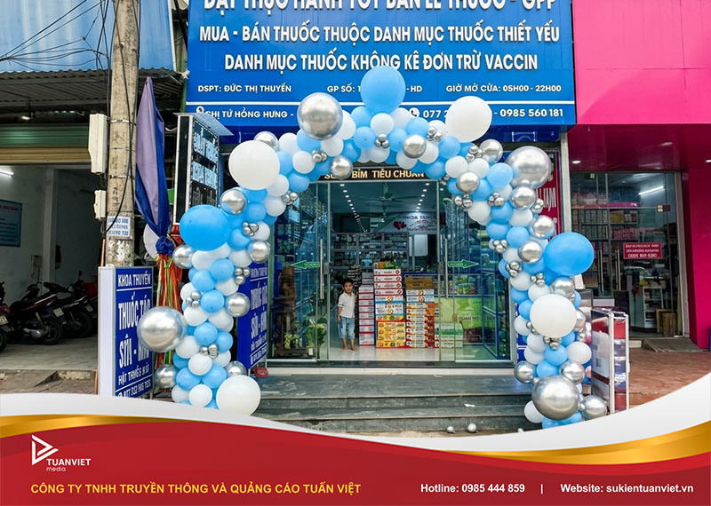 tổng hợp mẫu cổng bóng bay khai trương