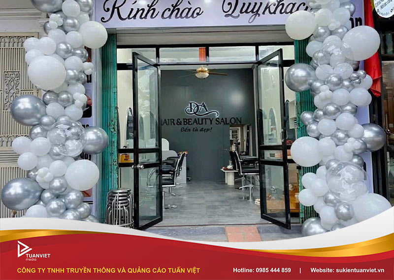 các mẫu cổng bóng khai trương đẹp