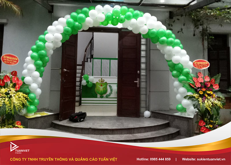 bảng giá trang trí cổng bóng khai trương Hà Nội