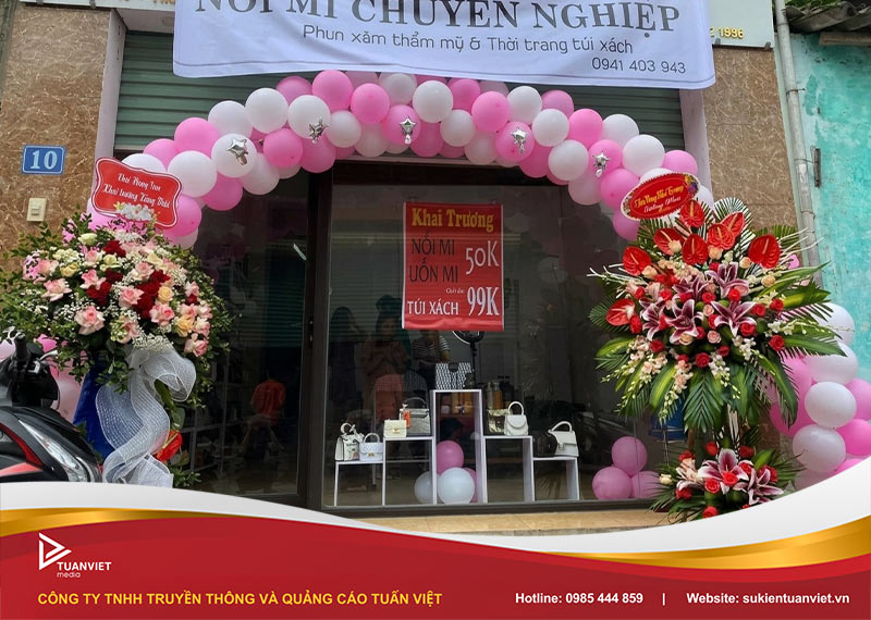 mẫu cổng bóng bay khai trương ấn tượng