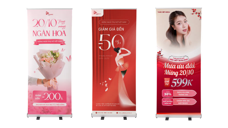 standee ngày phụ nữ việt nam 20/10