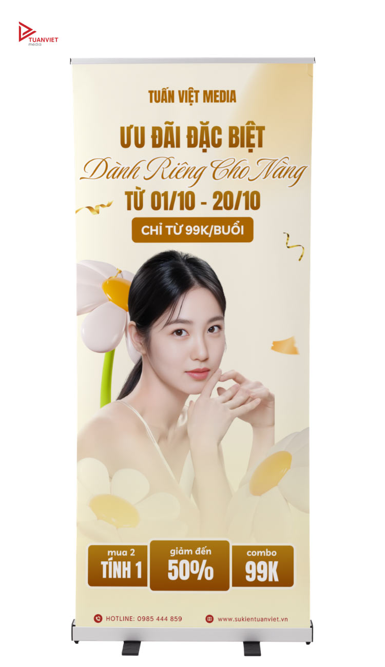mẫu standee 20/10 đẹp