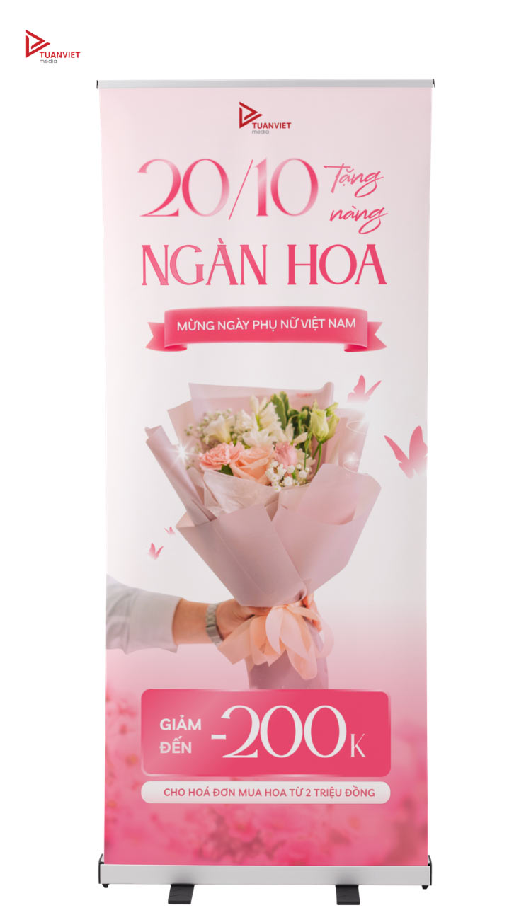 standee chúc mừng 20/10